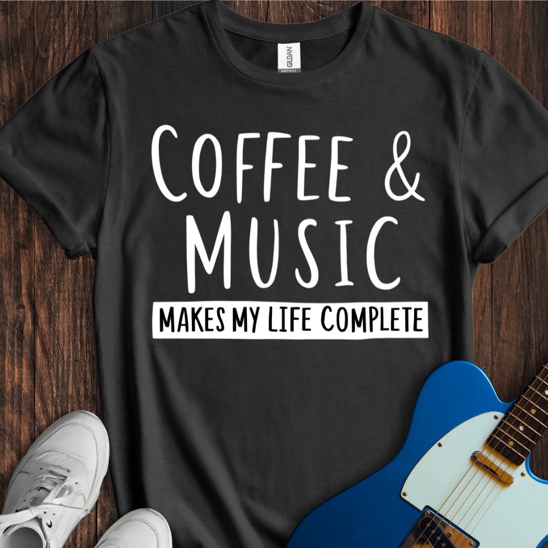 Coffee & Music (Complete Life) T-Shirt