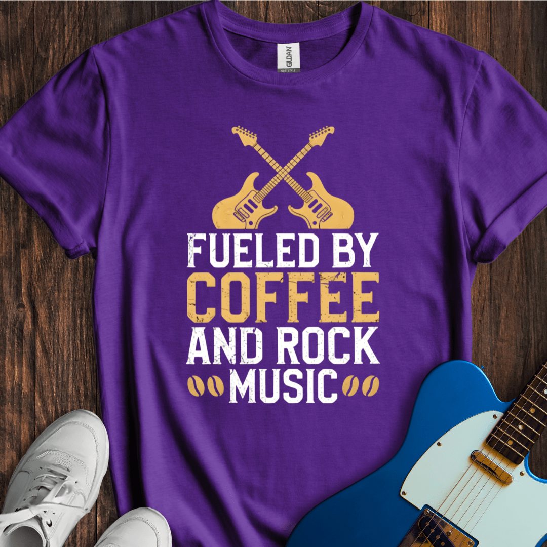 Fueled By Coffee And Rock Music T-Shirt