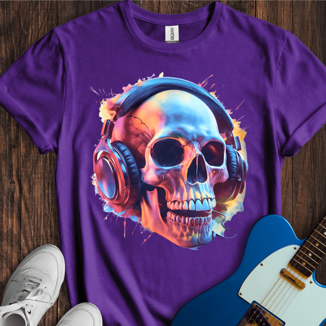 Streaming Skull T-Shirt