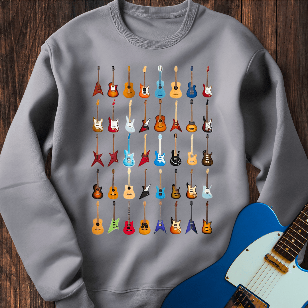 Guitar Camouflage Sweatshirt