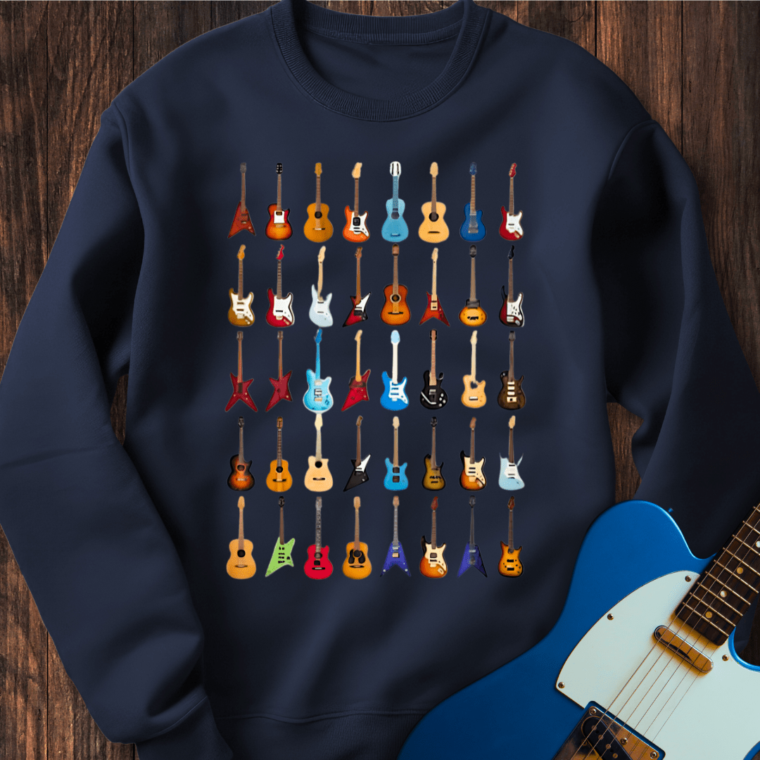 Guitar Camouflage Sweatshirt