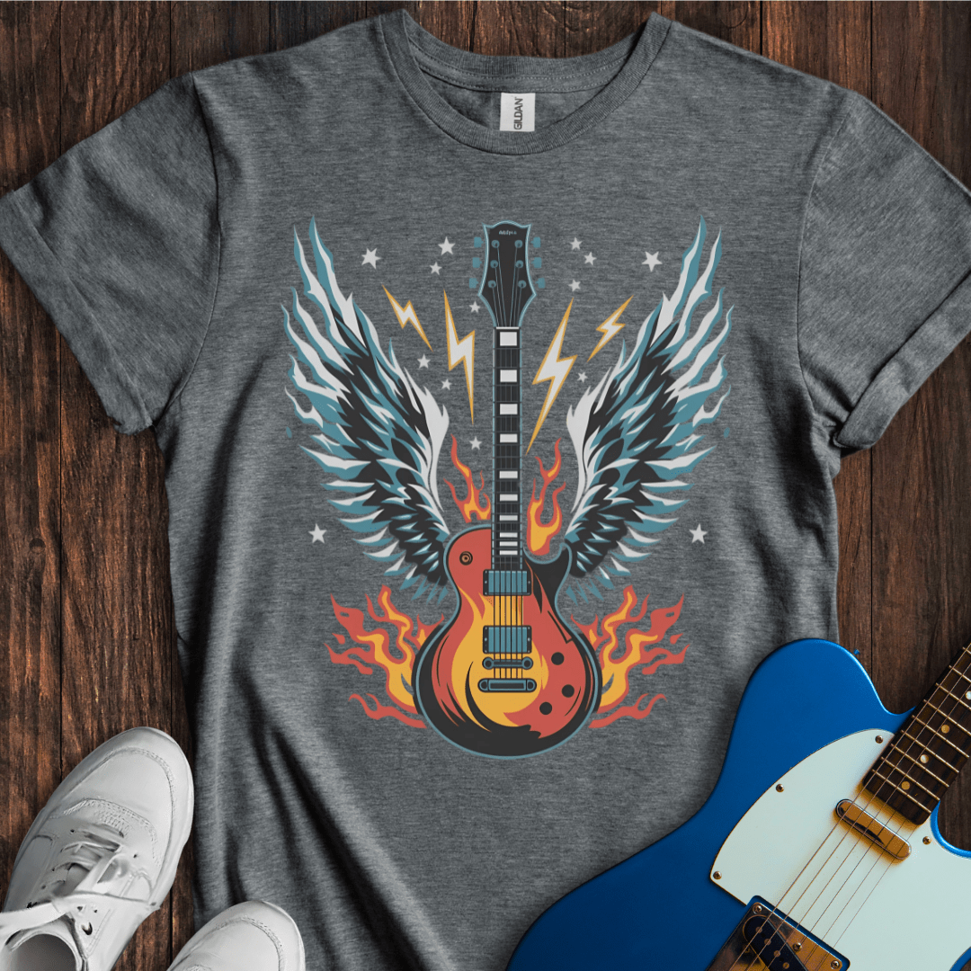 Flaming Guitar T-Shirt