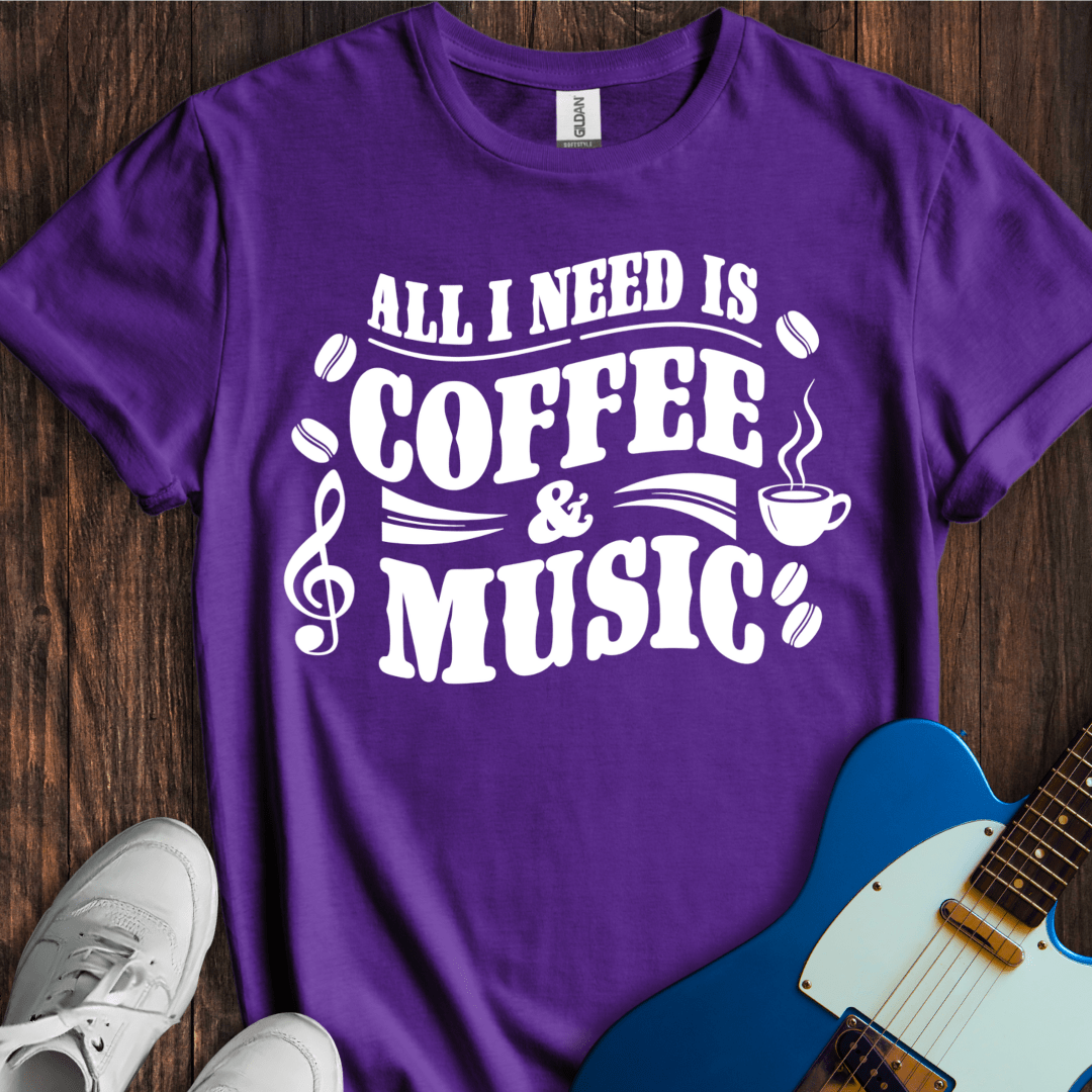 Coffee & Music (I) T-Shirt