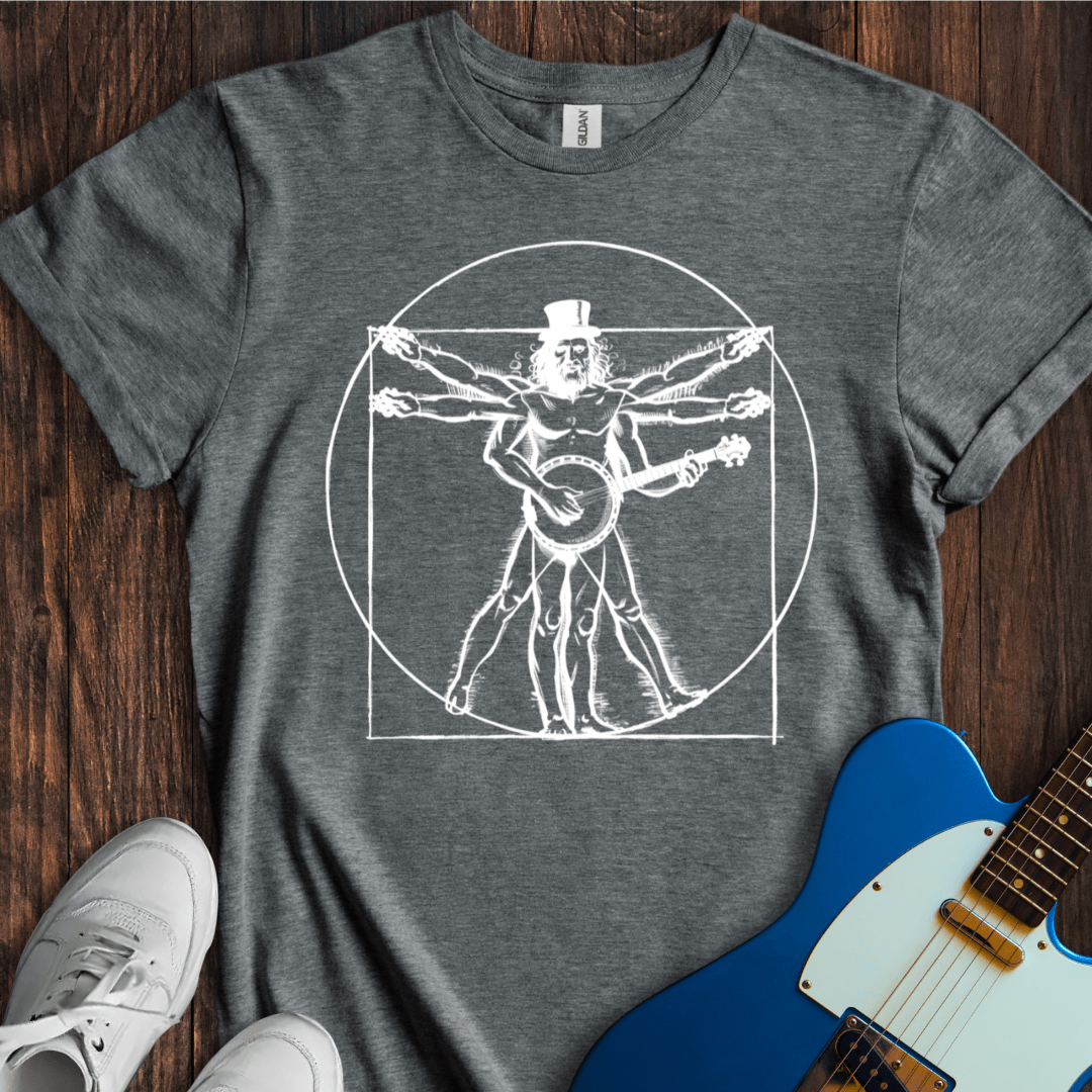 Vitruvian Banjo T-Shirt