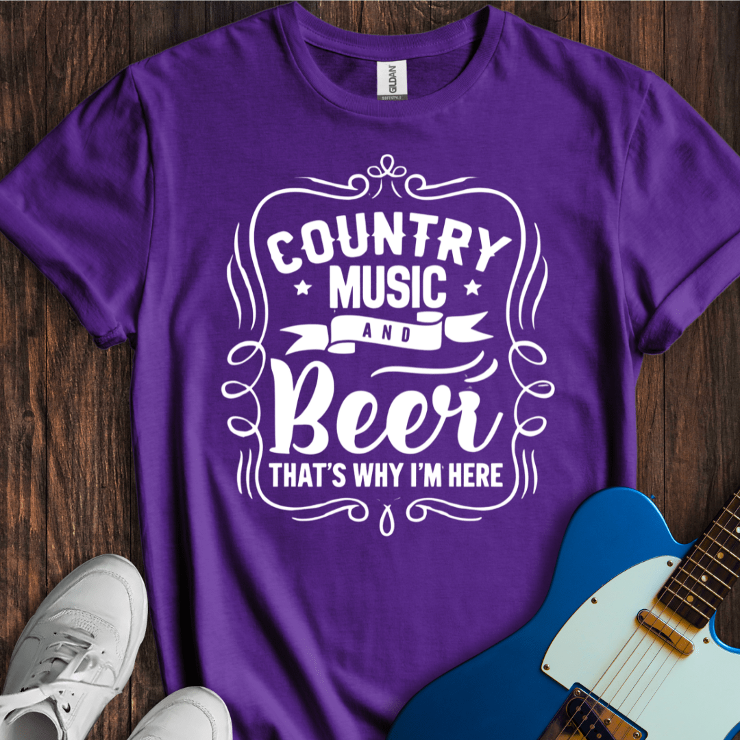 Country Music And Beer (I) T-Shirt