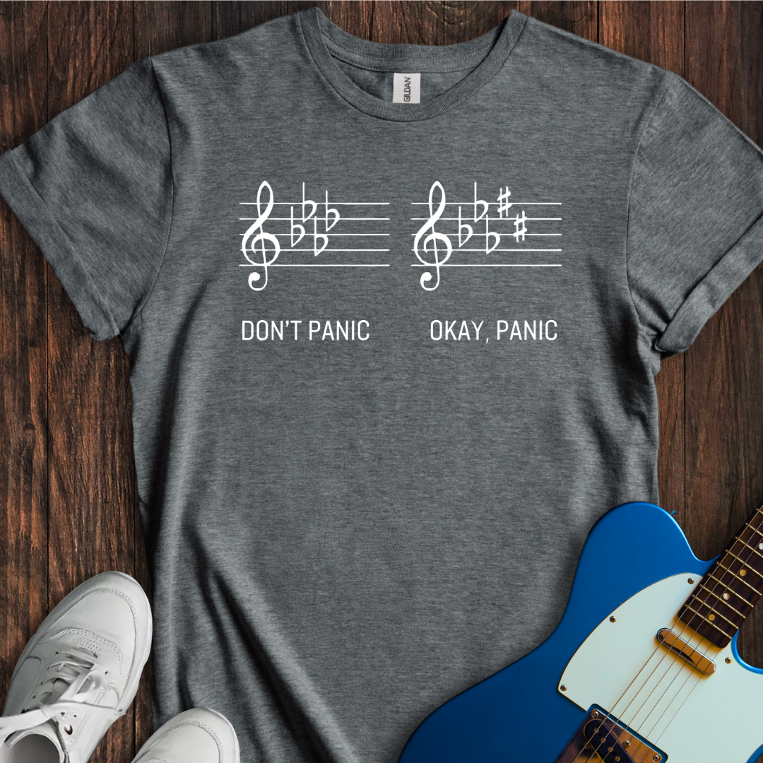 Don't Panic Vs. Okay, Panic... T-Shirt