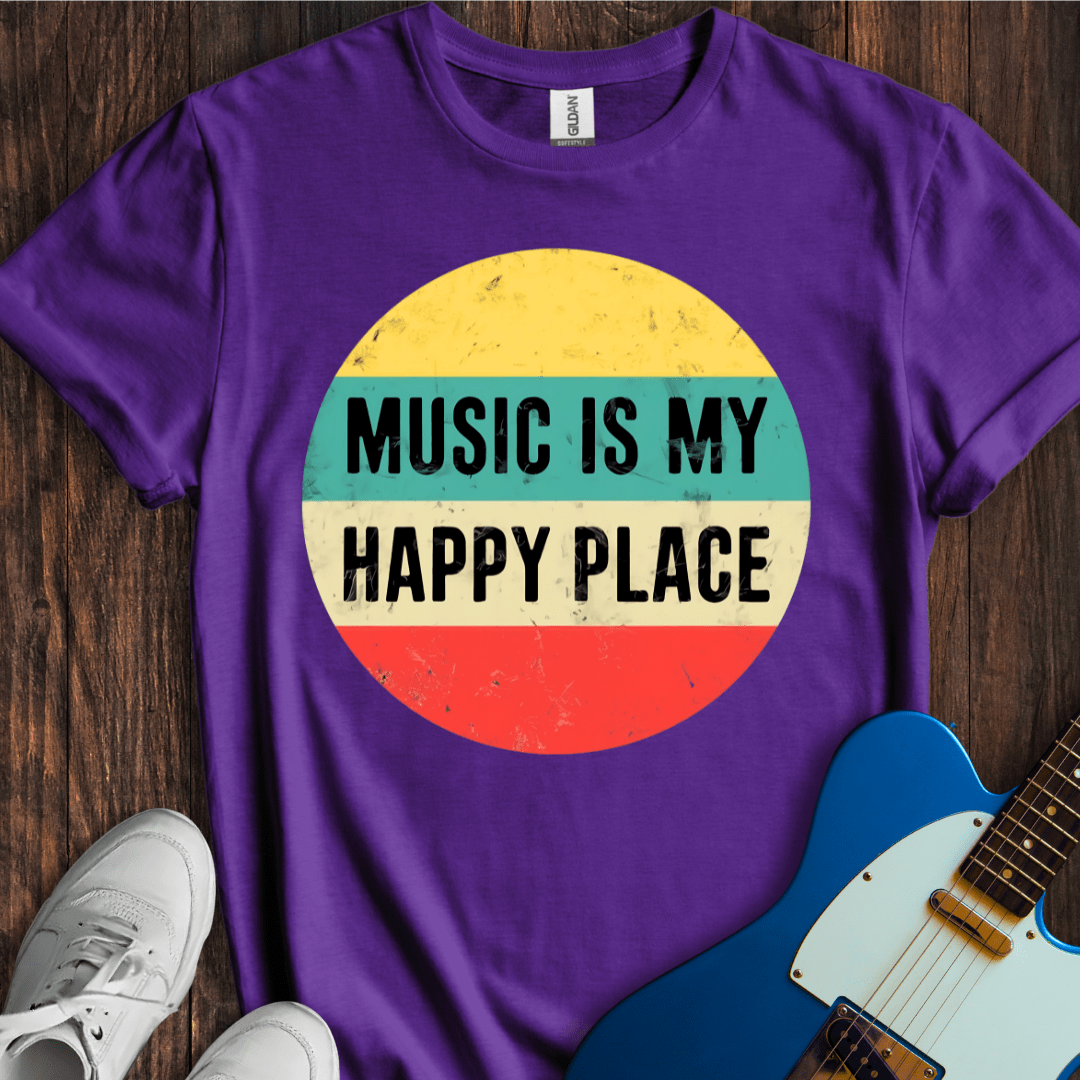Music Is My Happy Place T-Shirt