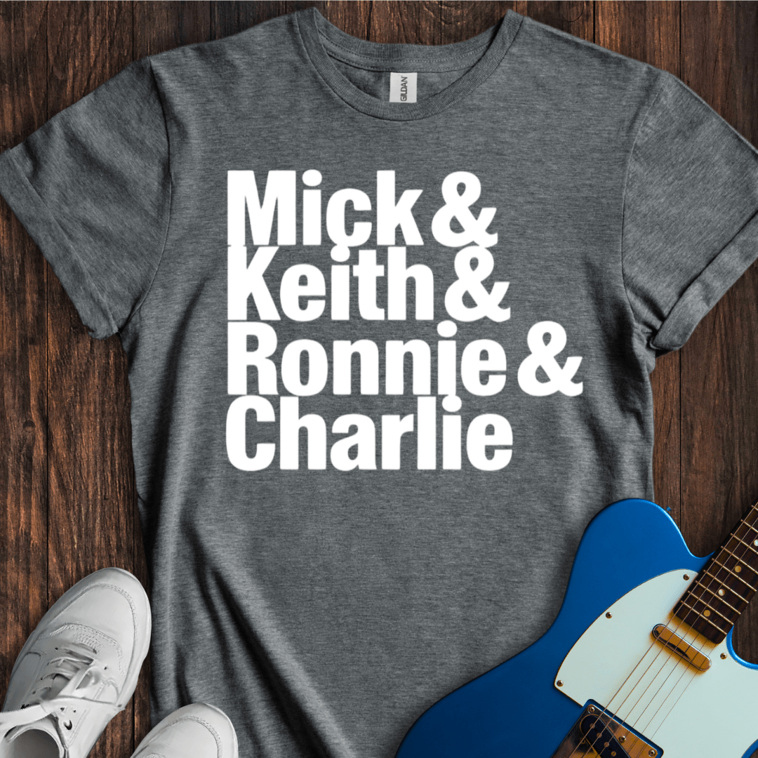 Mick, Keith, Ronnie & Charlie T-Shirt