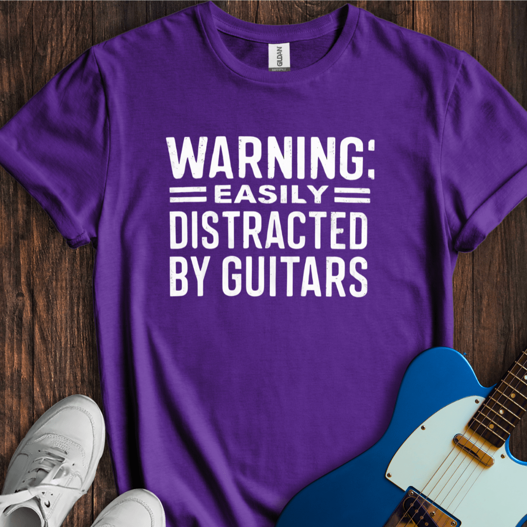 Easily Distracted By Guitars T-Shirt