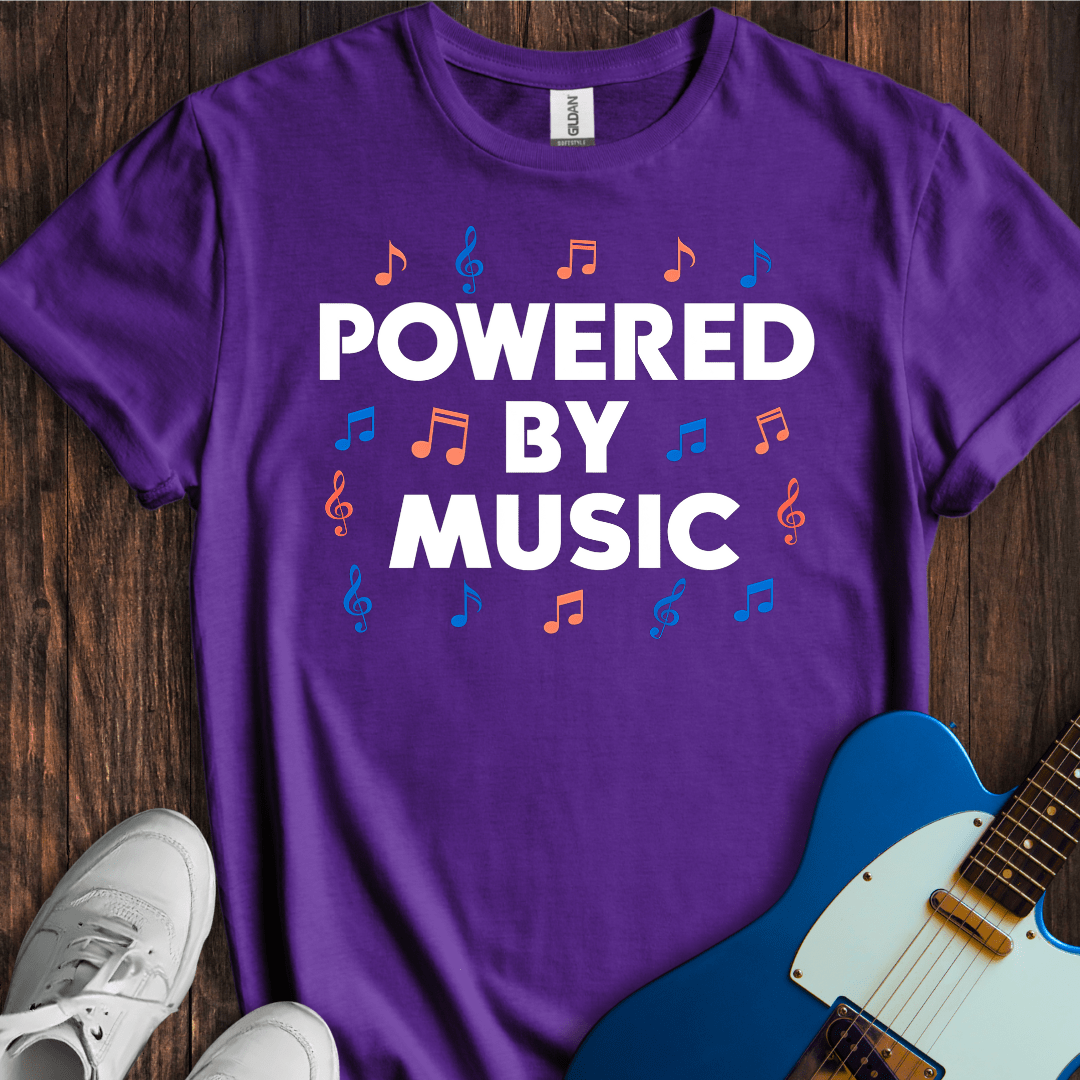Powered By Music T-Shirt