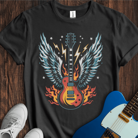 Flaming Guitar T-Shirt