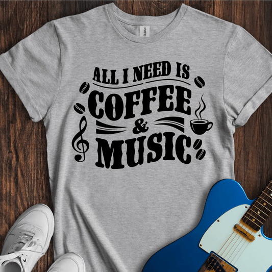 Coffee & Music (I) T-Shirt
