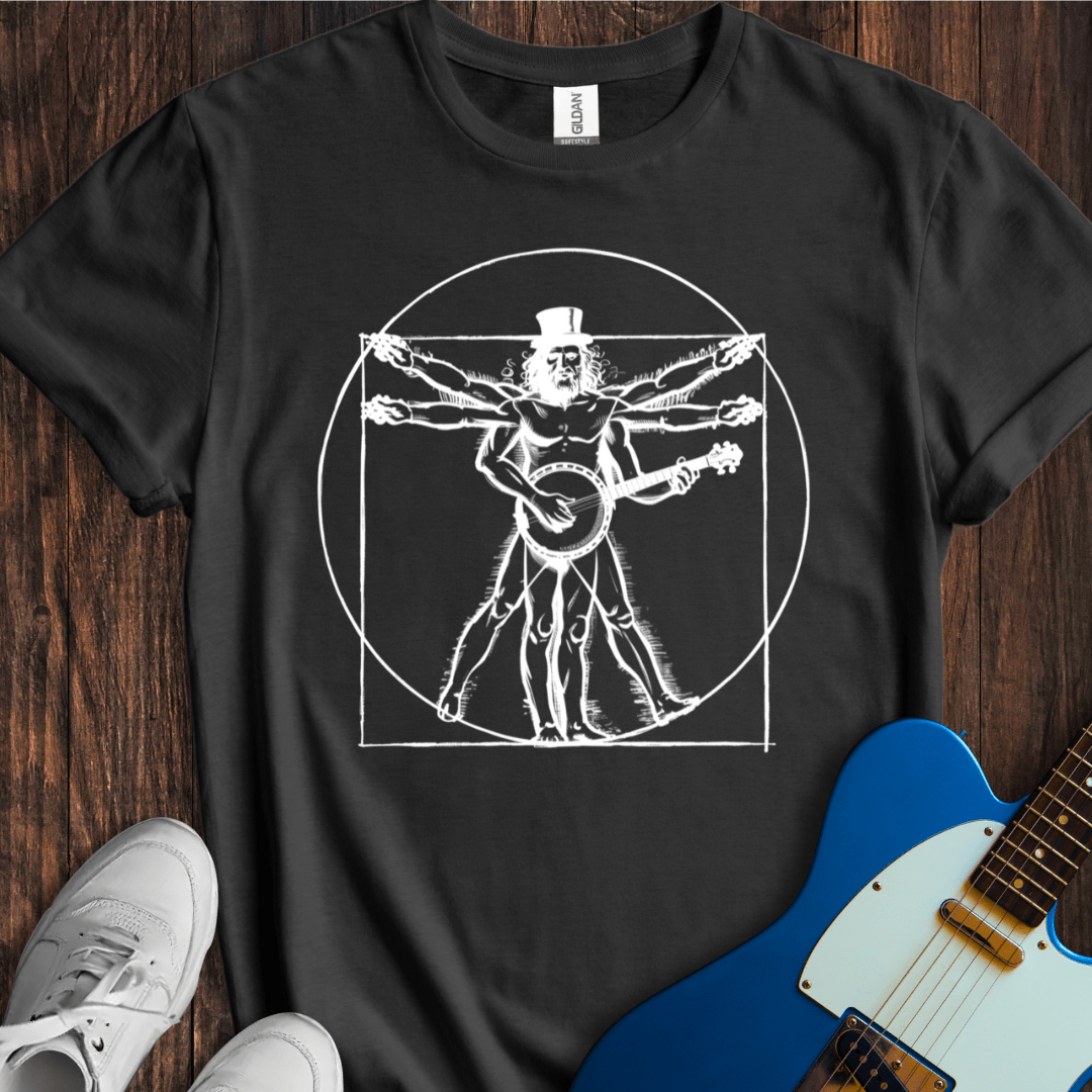 Vitruvian Banjo T-Shirt