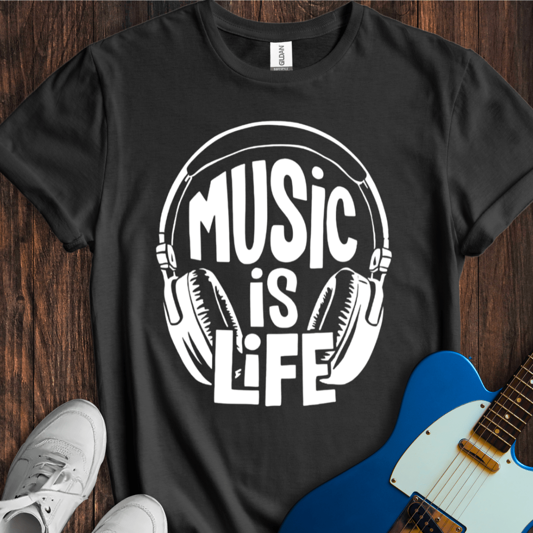 Music Is Life (V) T-Shirt