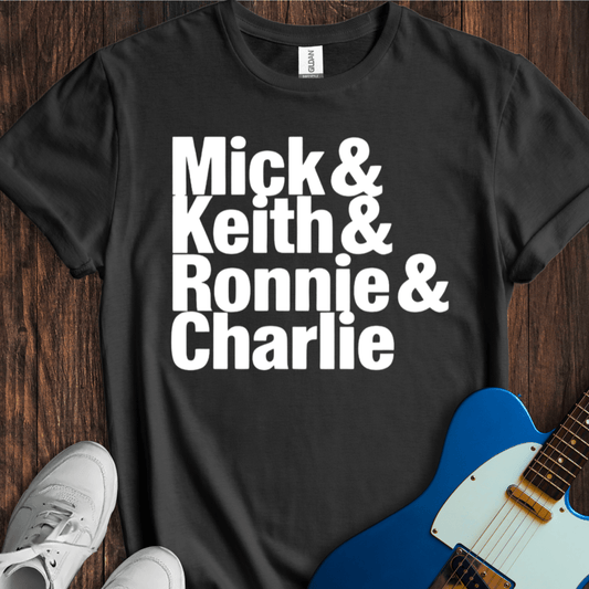Mick, Keith, Ronnie & Charlie T-Shirt