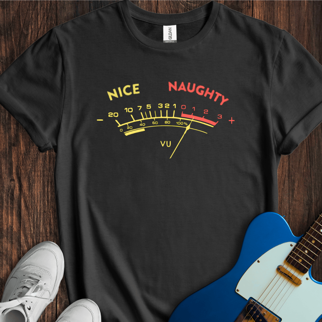 Naughty To Nice Vu Meter T-Shirt
