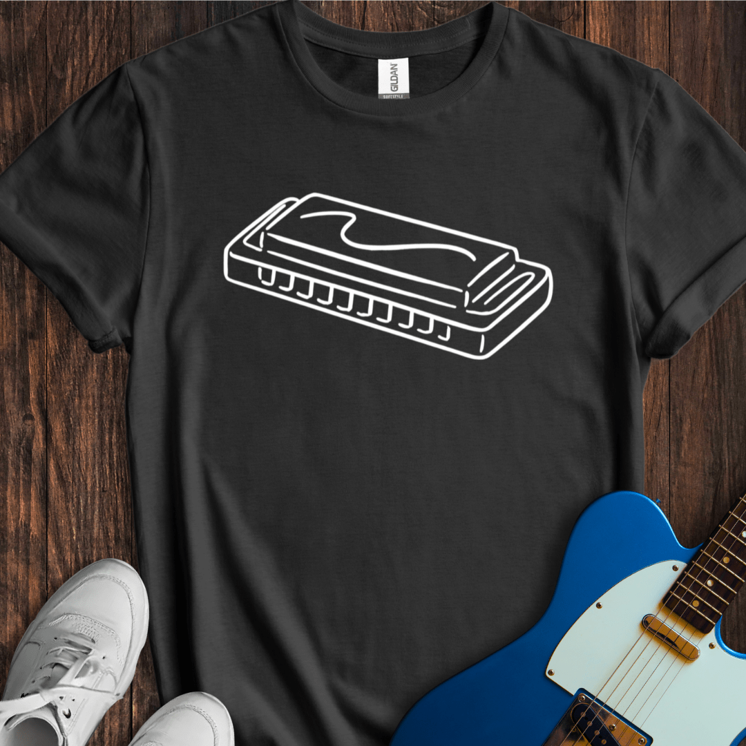 Sketchy Harmonica T-Shirt