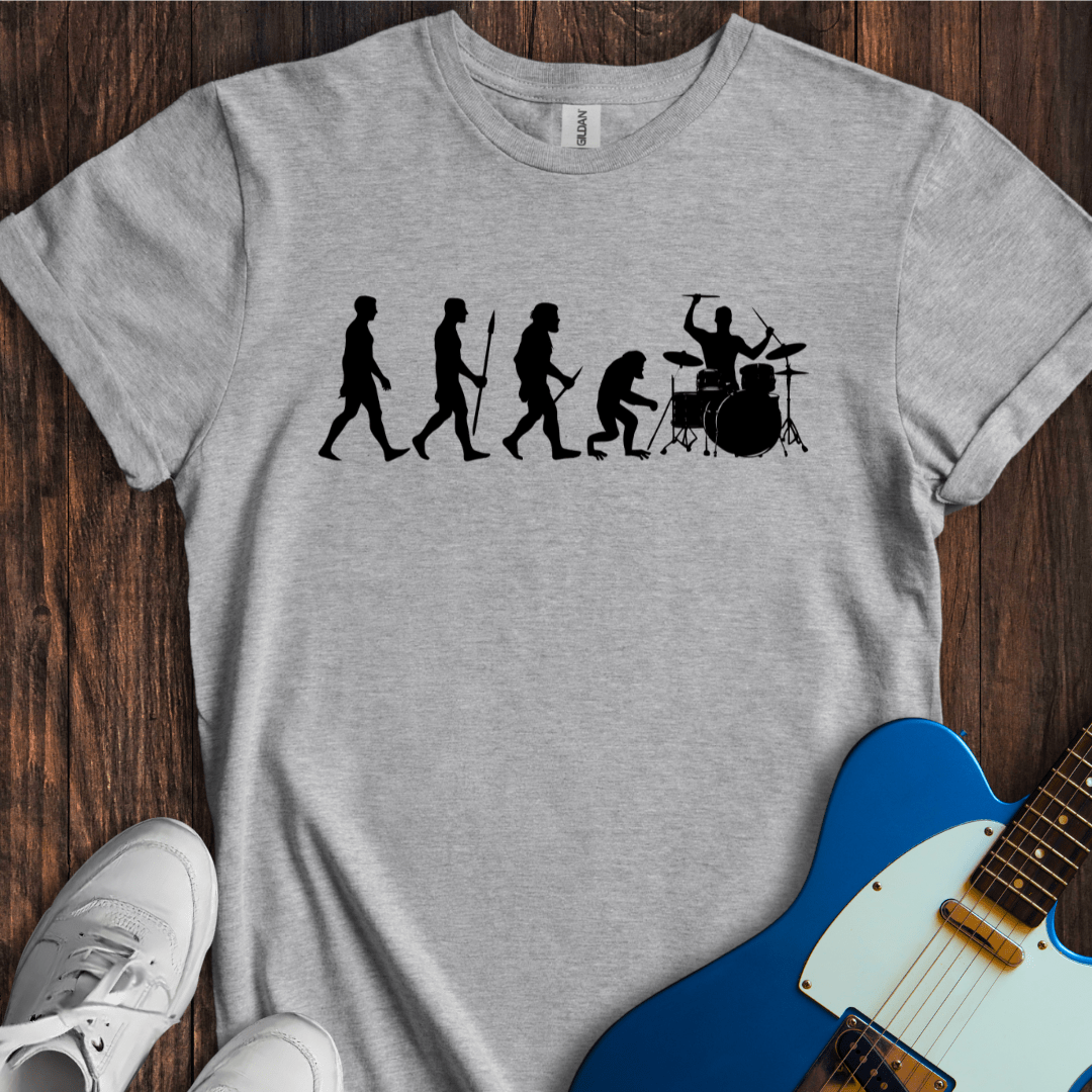 Evolution Of A Drummer (The Reality) T-Shirt