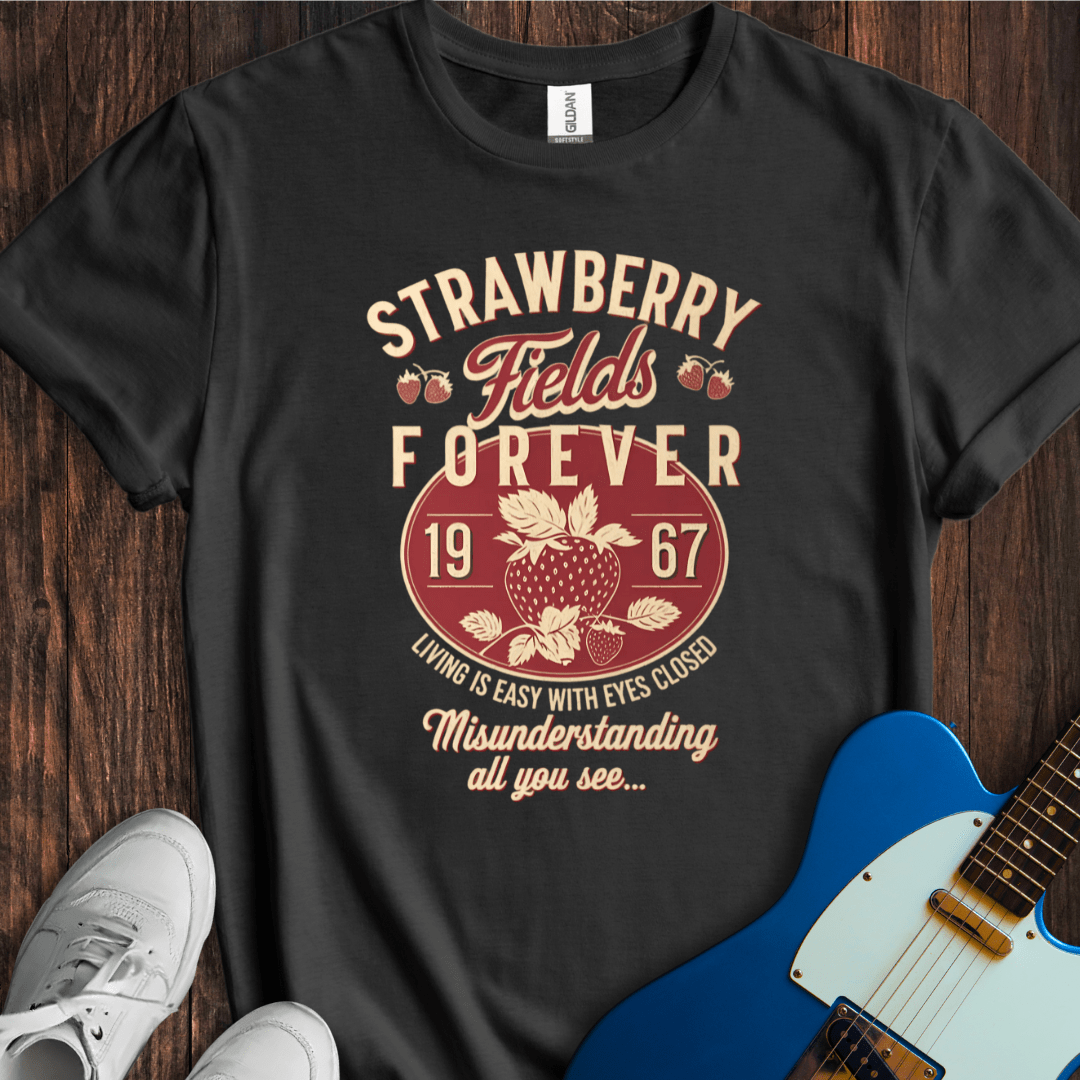 Strawberry Fields Forever 1967 Vintage Retro Graphic T-Shirt