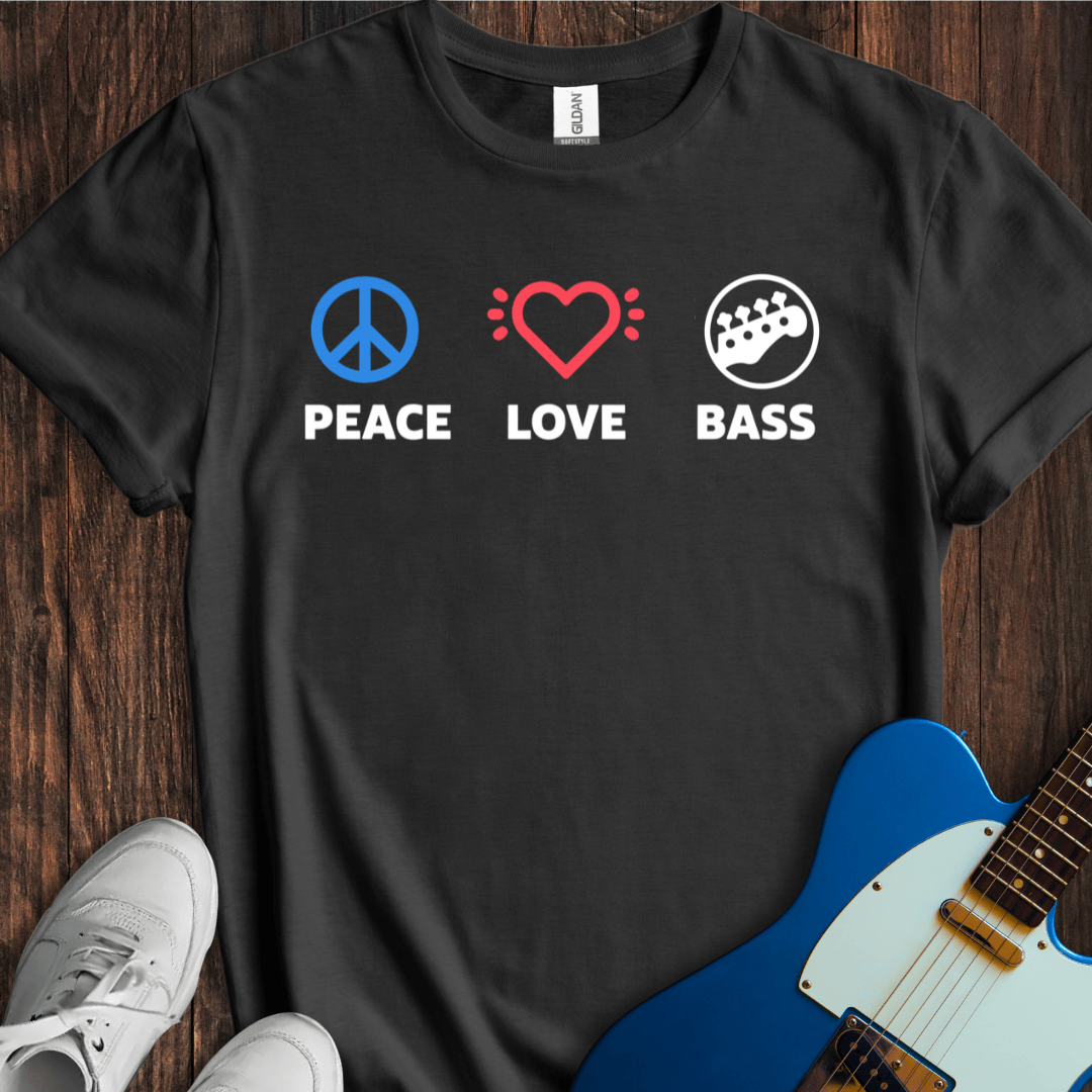 Peace, Love, Bass T-Shirt