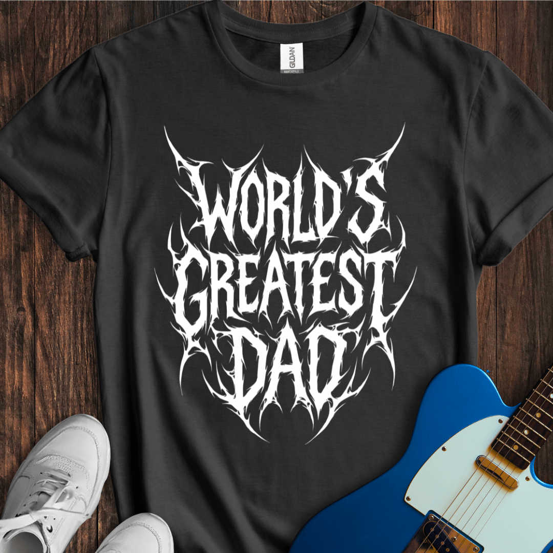 World's Greatest Dad (Metal Font) T-Shirt