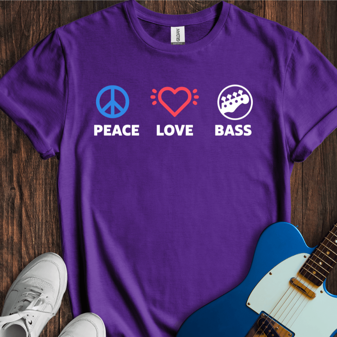 Peace, Love, Bass T-Shirt