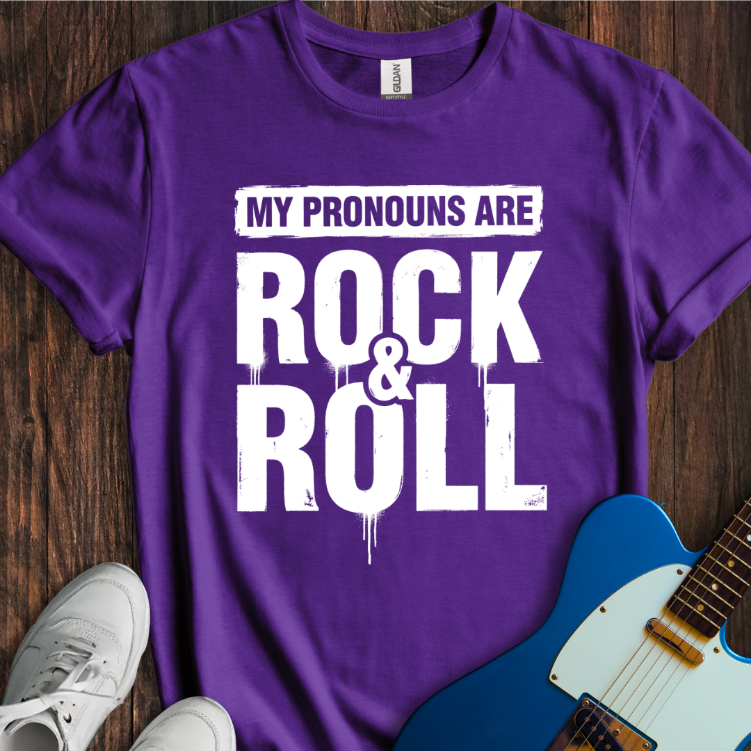 Pronouns (Rock & Roll) T-Shirt