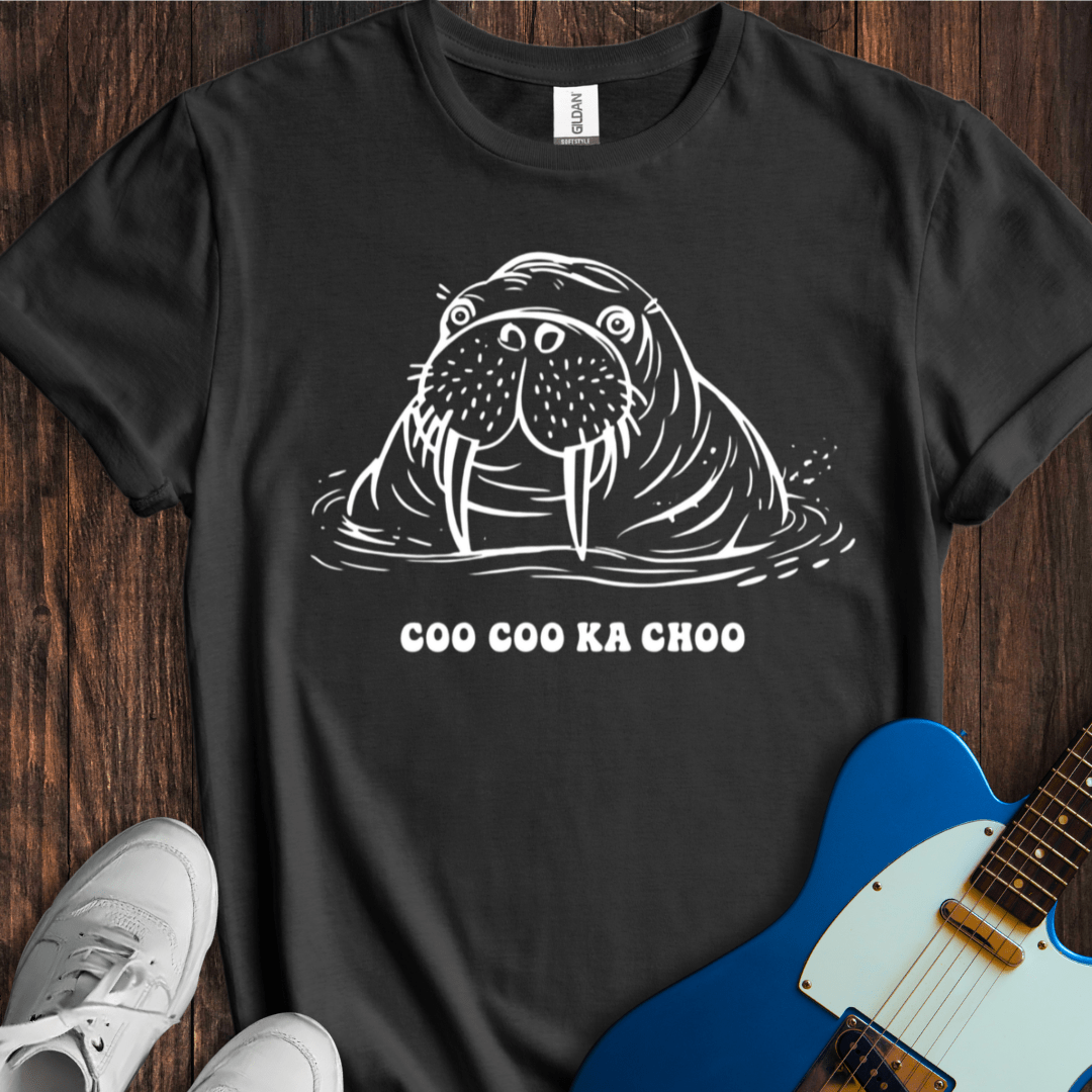 Coo Coo Ka Choo Walrus Graphic T-Shirt – Funny Music Pun Tee