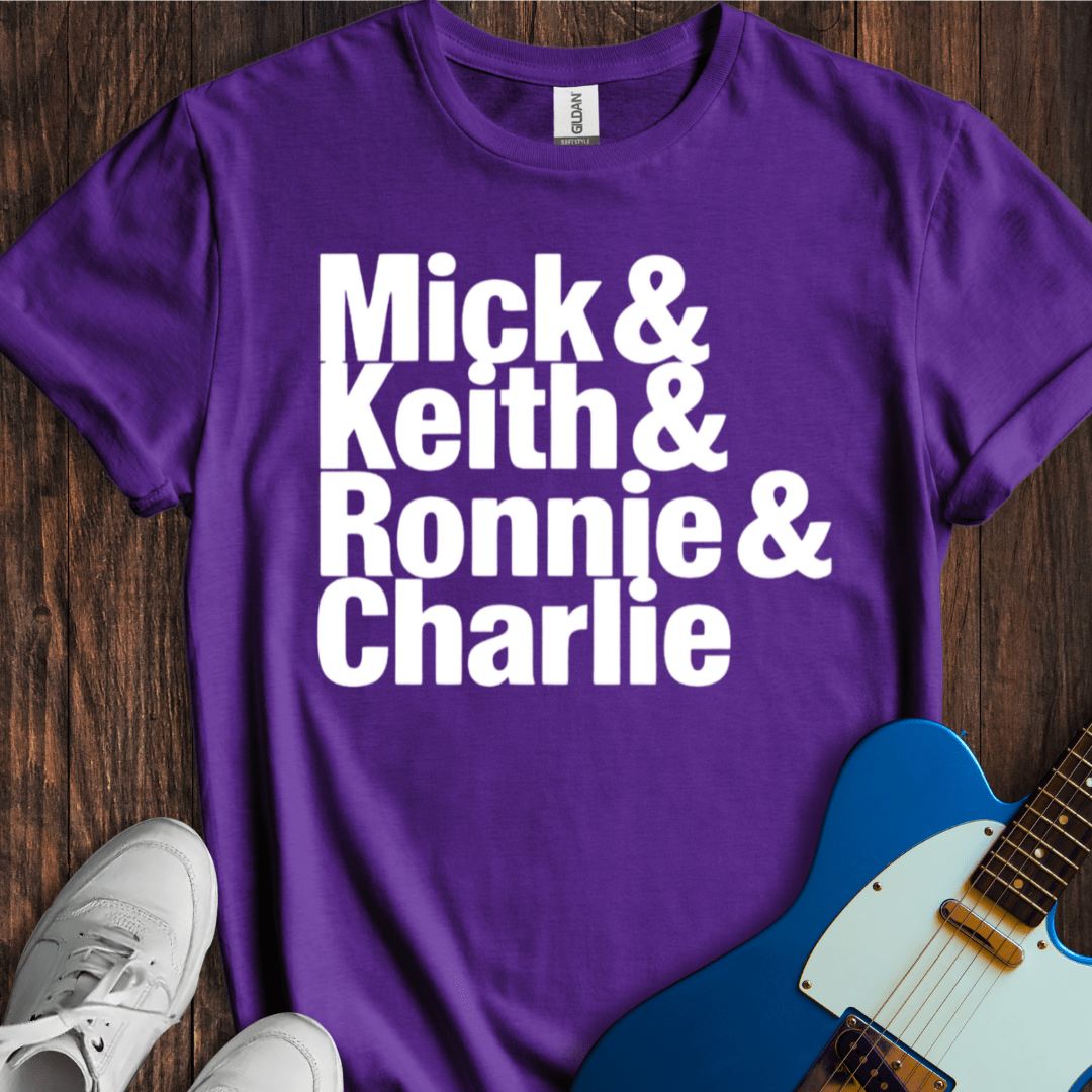Mick, Keith, Ronnie & Charlie T-Shirt
