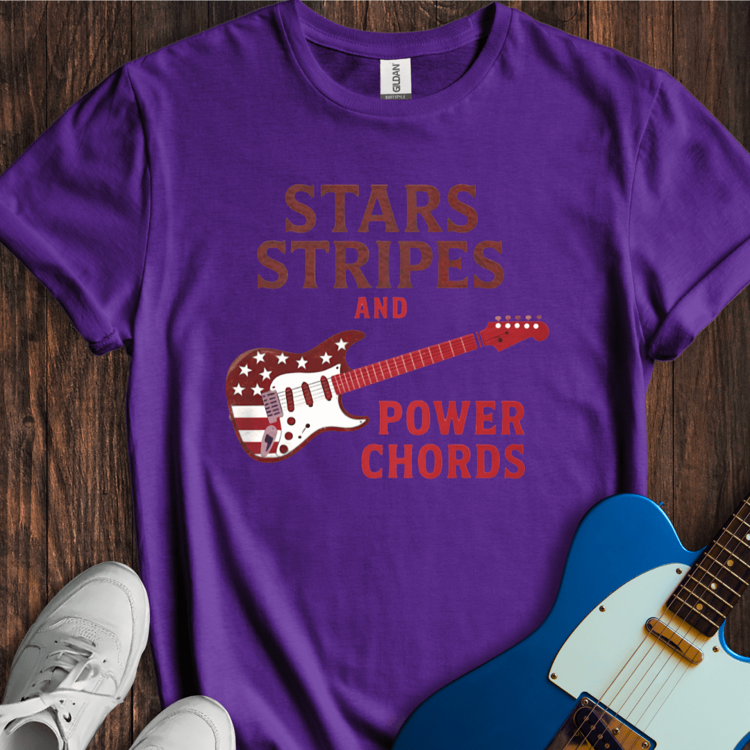Stars, Stripes And Power Chords T-Shirt