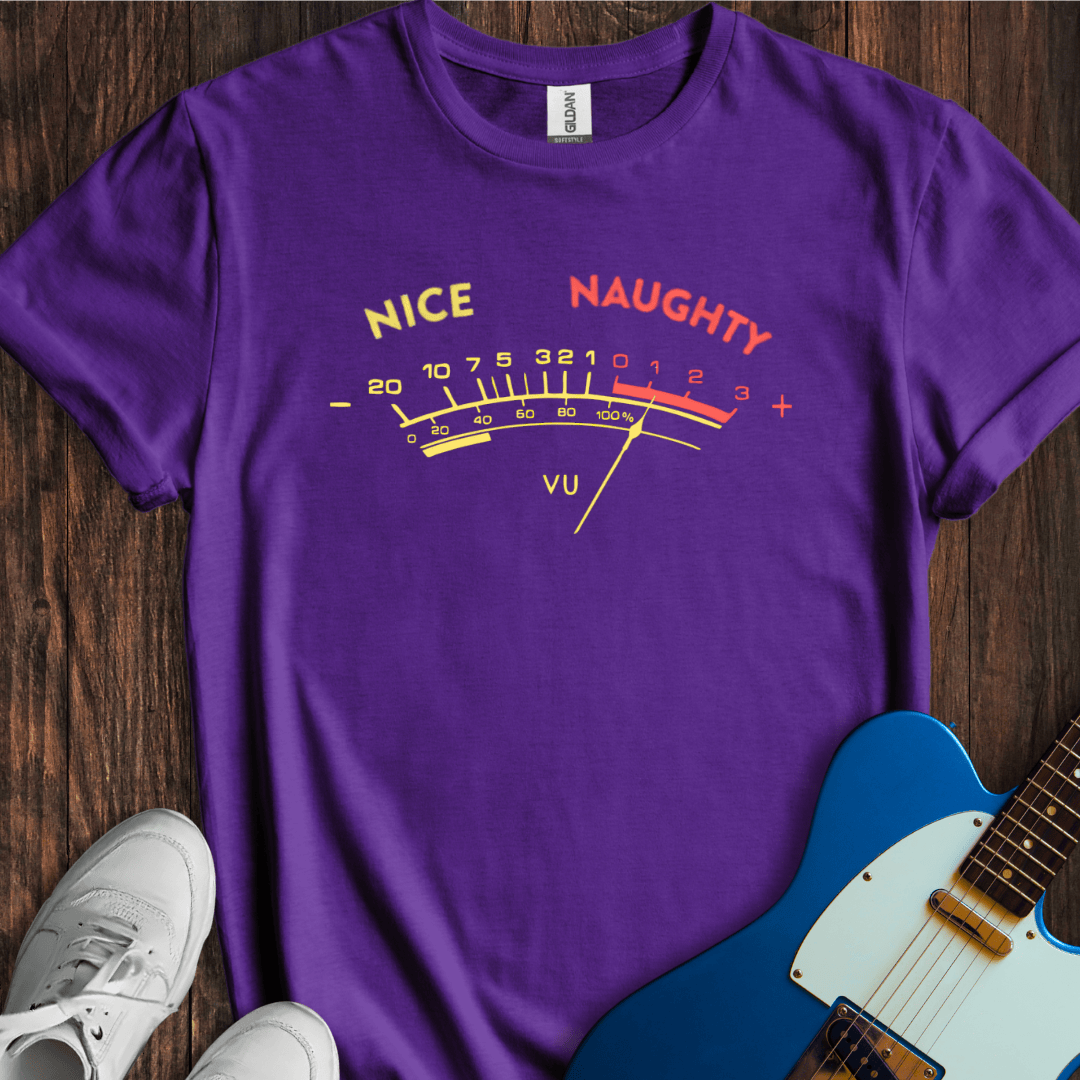 Naughty To Nice Vu Meter T-Shirt