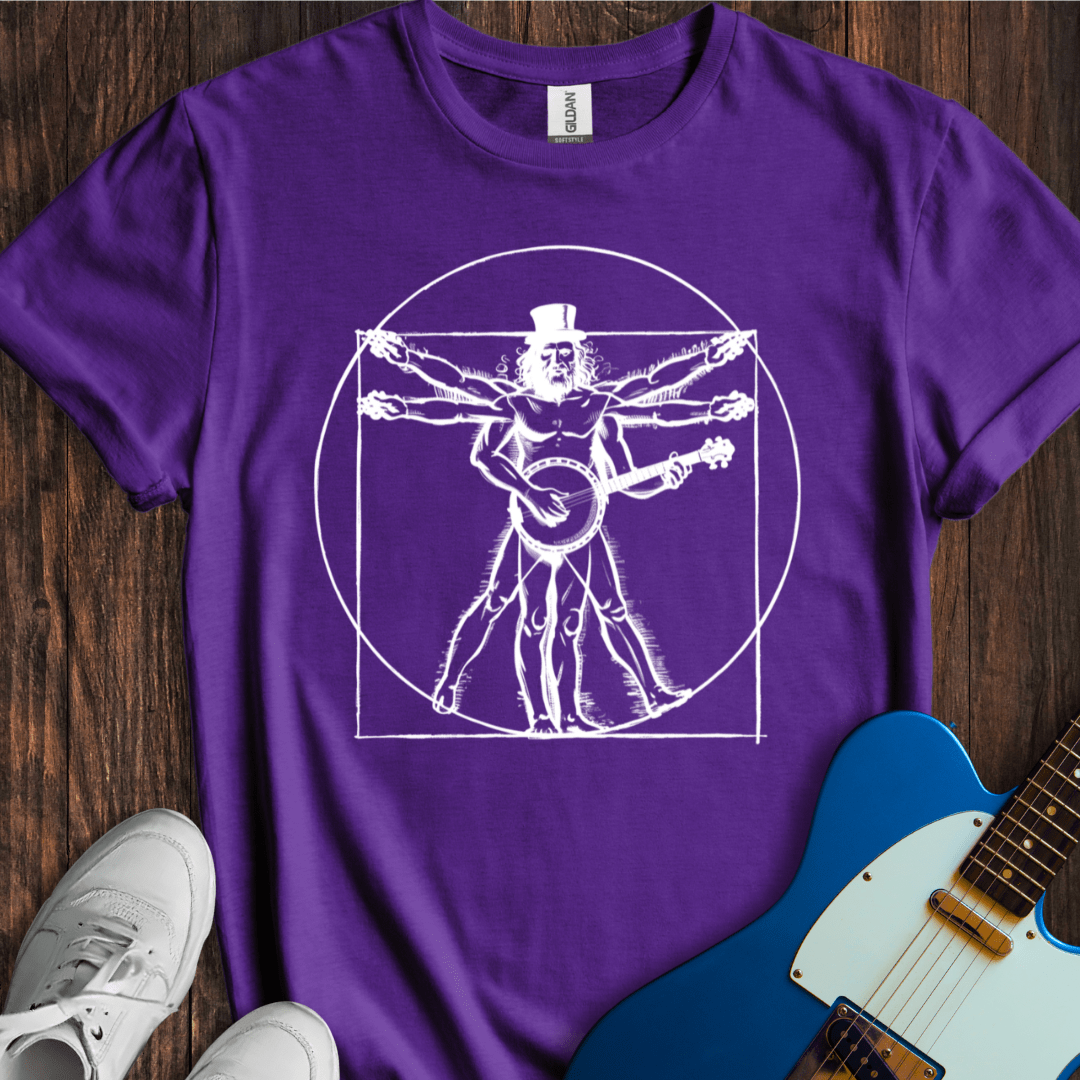 Vitruvian Banjo T-Shirt