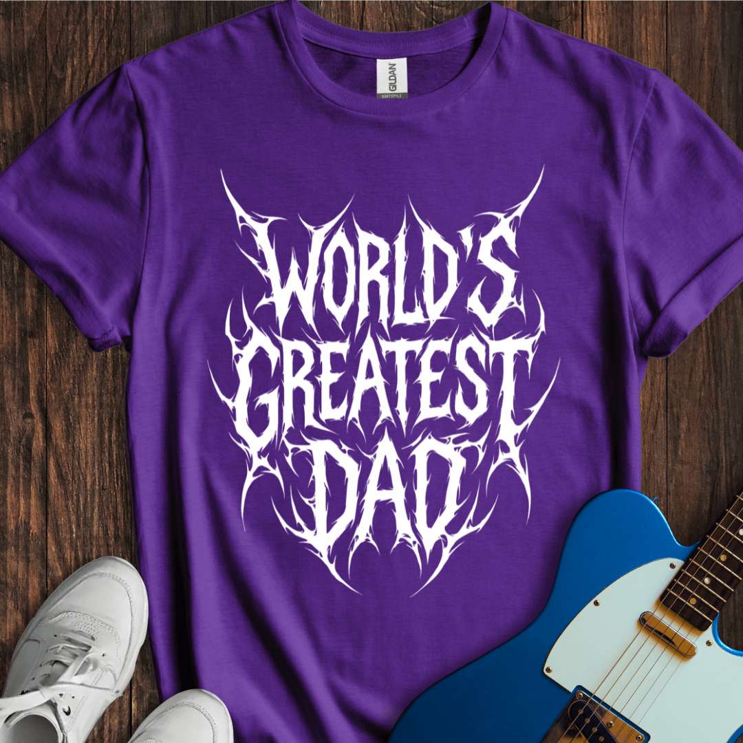 World's Greatest Dad (Metal Font) T-Shirt