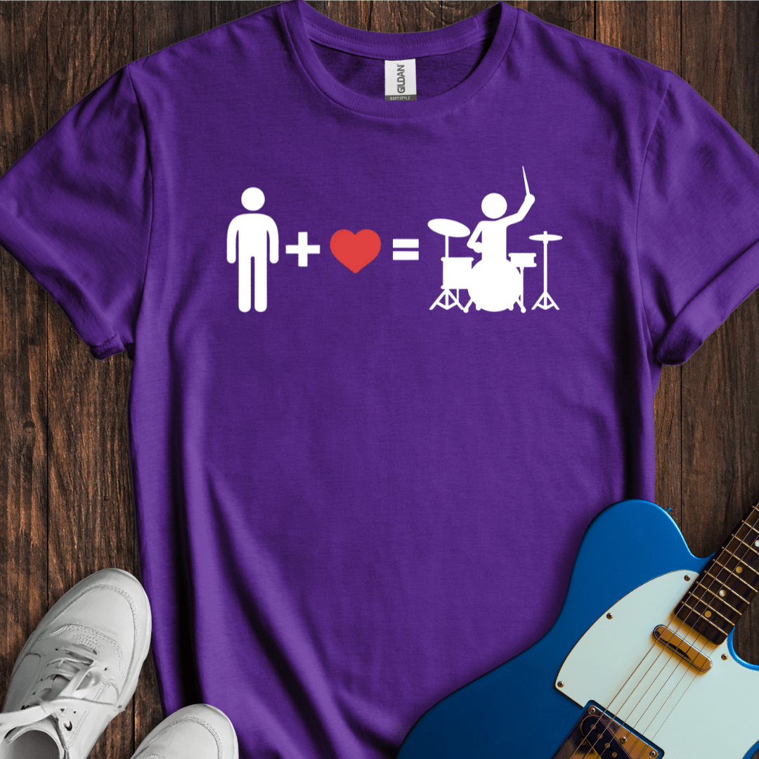Happiness Equation (Drummer) T-Shirt