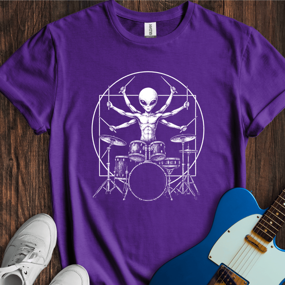 Vitruvian Alien (Drummer) T-Shirt