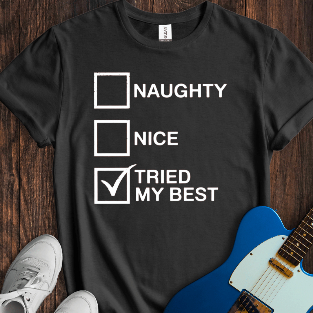Naughty Or Nice Checkbox (I) T-Shirt