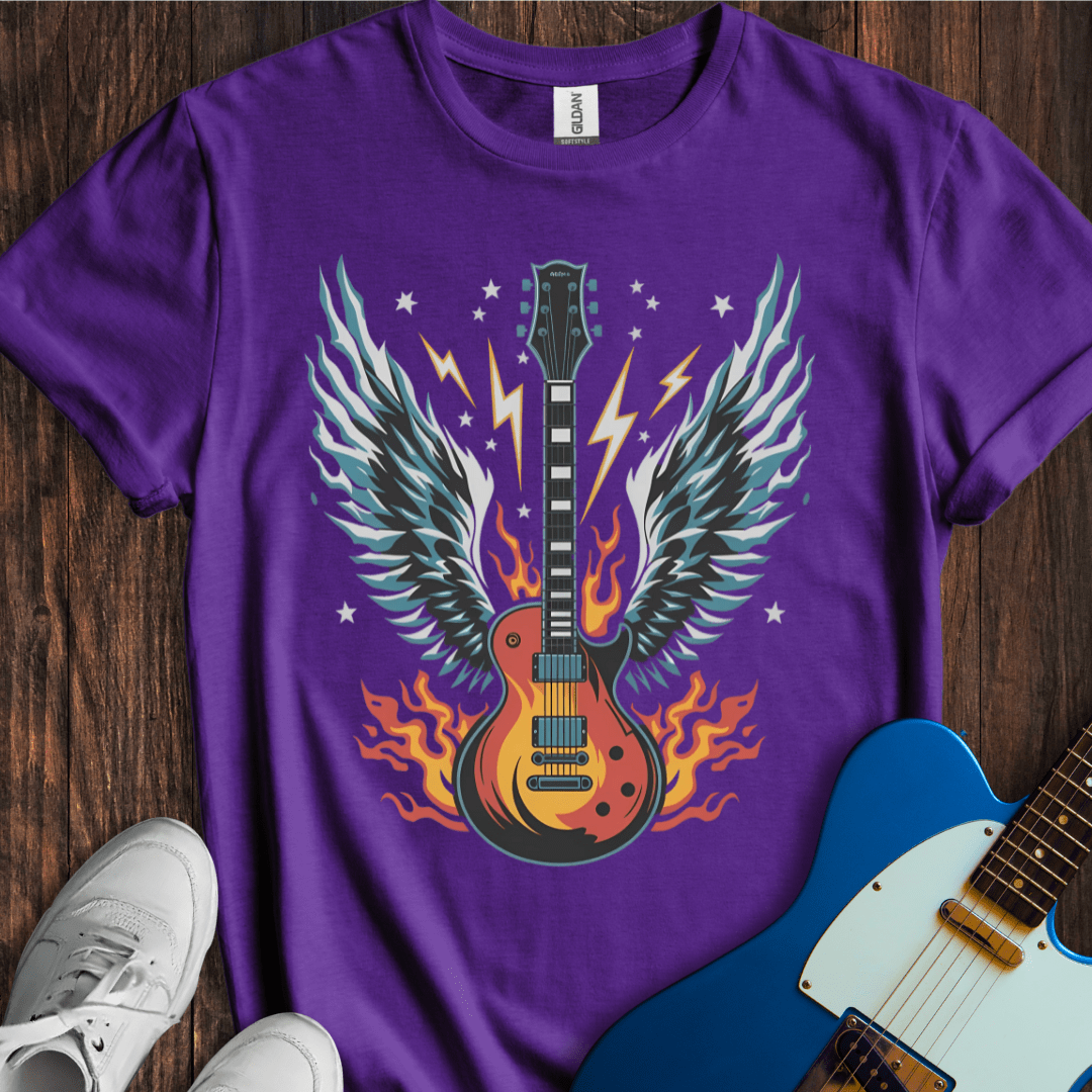 Flaming Guitar T-Shirt