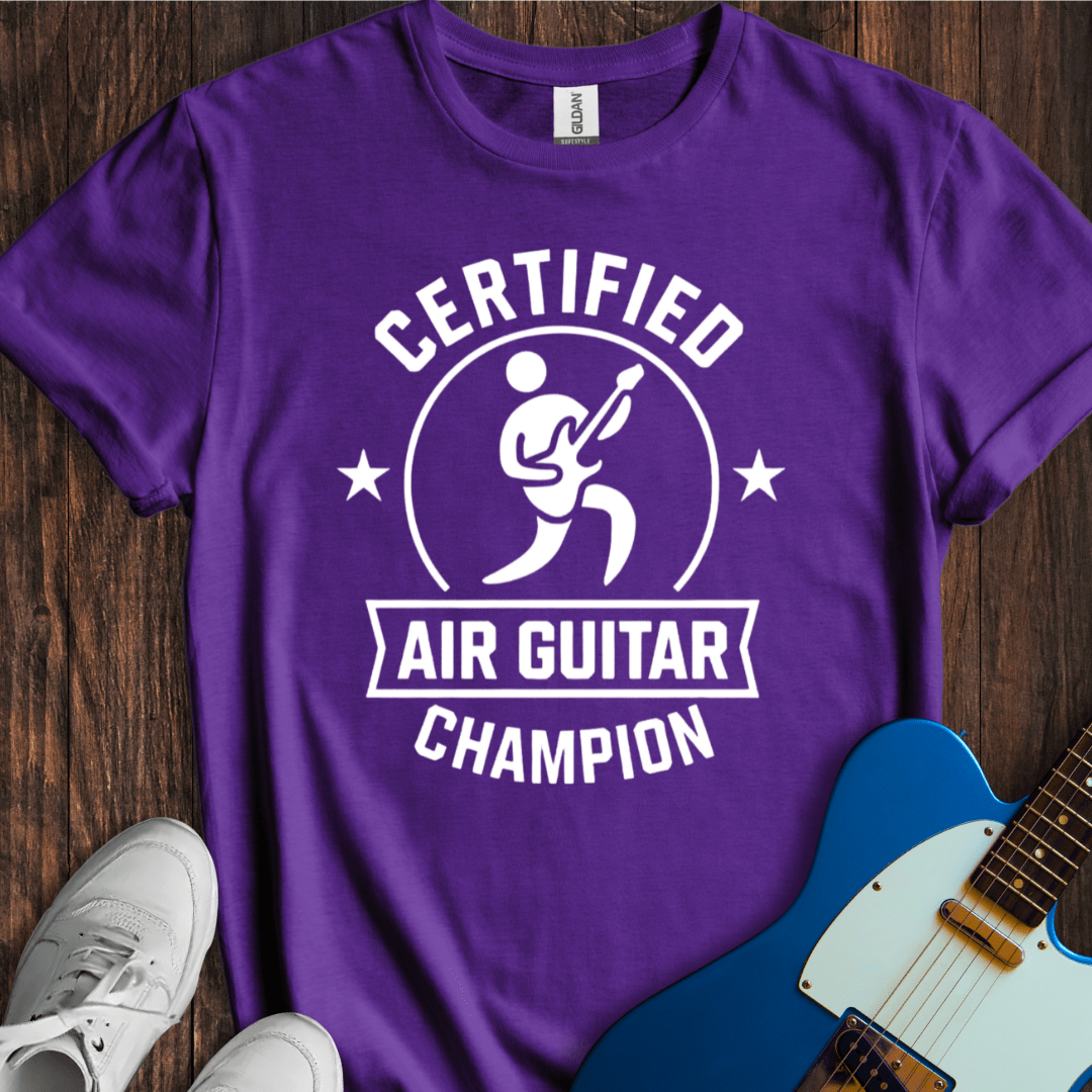 Certified Air Guitar Champion T-Shirt
