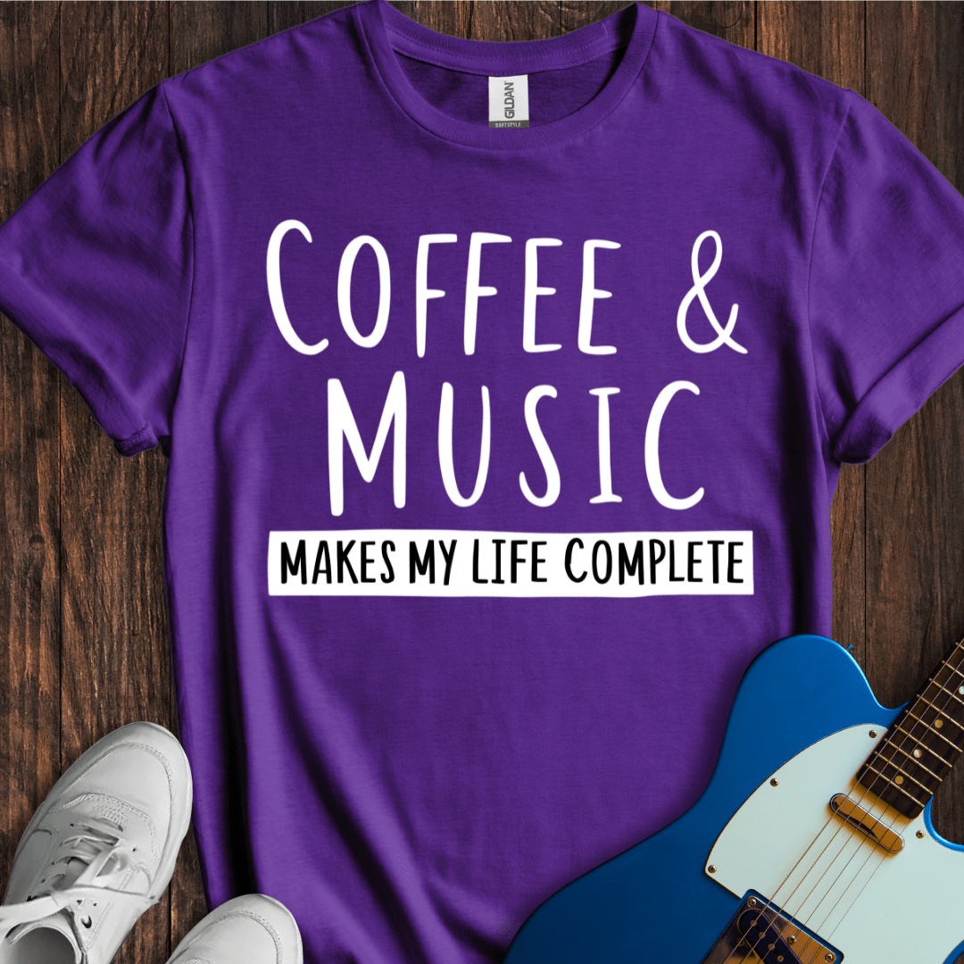 Coffee & Music (Complete Life) T-Shirt