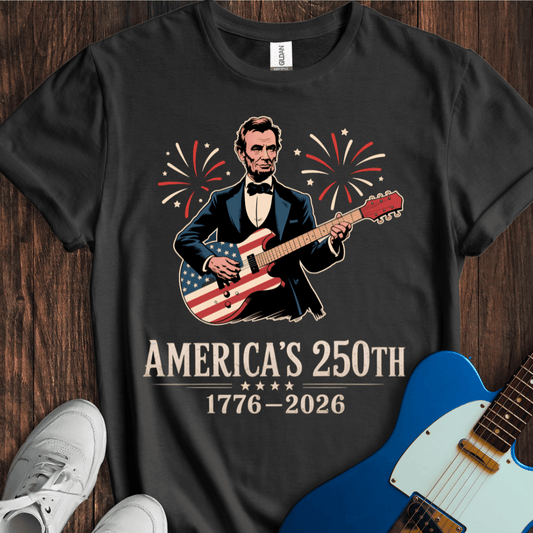 Lincoln Rocks 250th (II) T-Shirt – MUSEEK Merchandise Lincoln Rocks 250th (II) T-Shirt – MUSEEK Merchandise