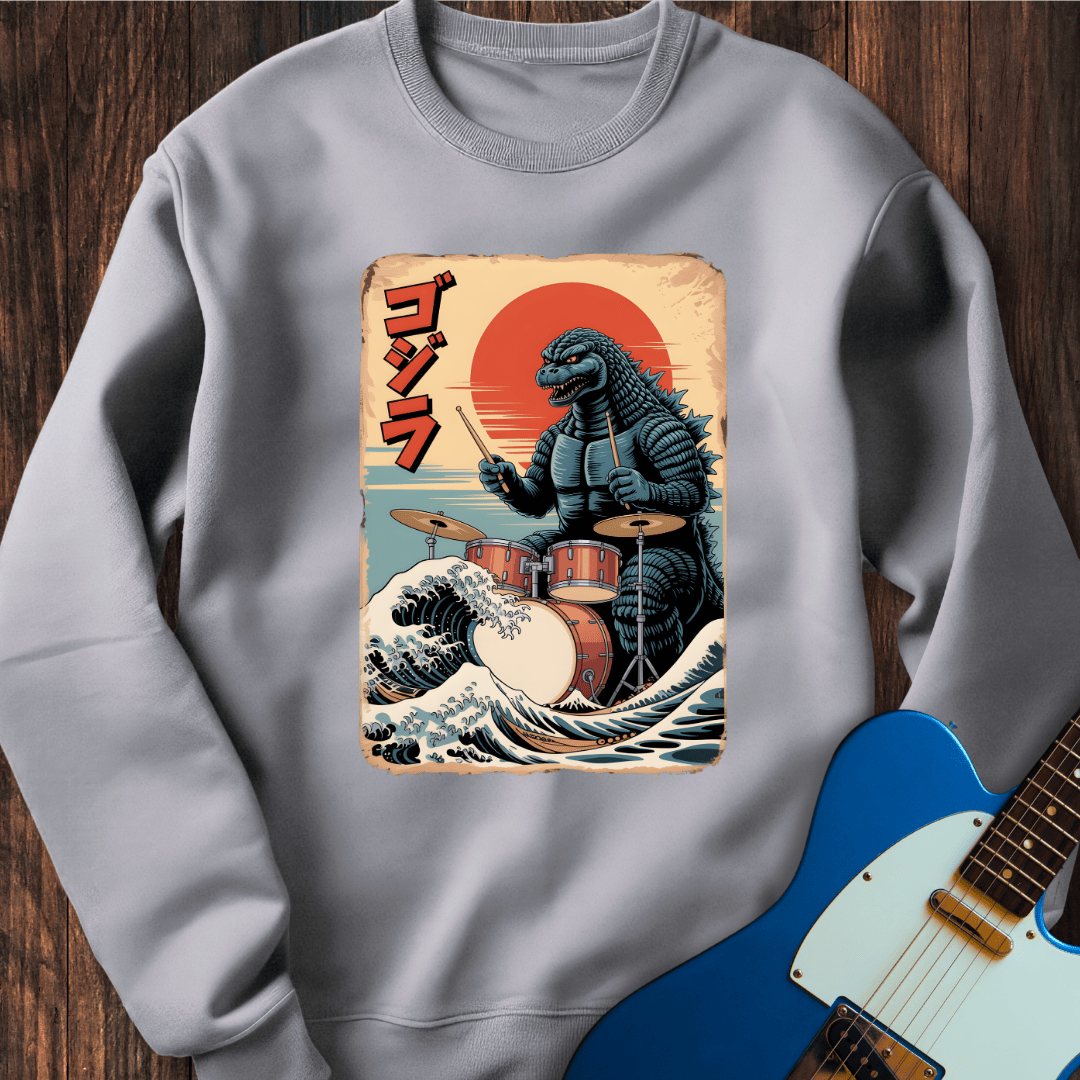 Godzilla Drums Sweatshirt