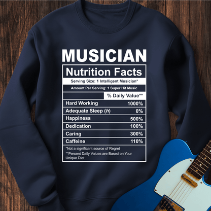 Musician (Nutrition Facts) Sweatshirt