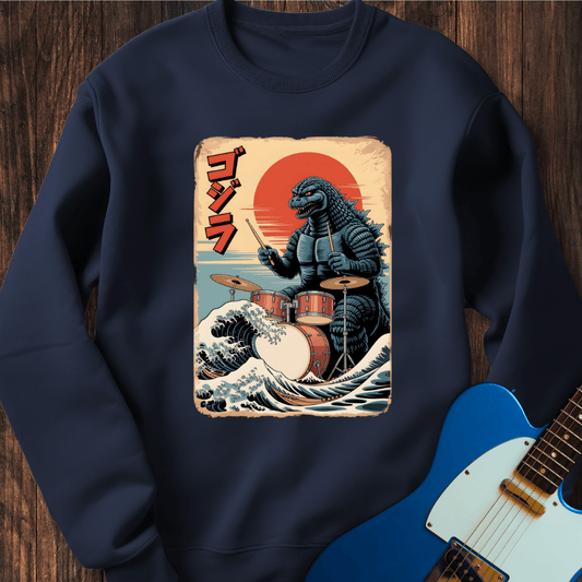 Godzilla Drums Sweatshirt
