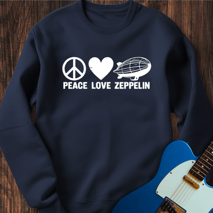 Peace, Love, Zeppelin Sweatshirt