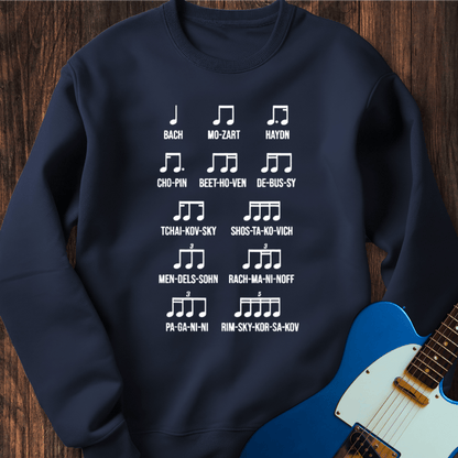 Composer Names Sweatshirt