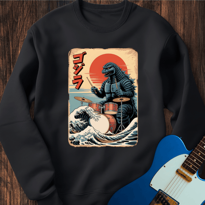 Godzilla Drums Sweatshirt