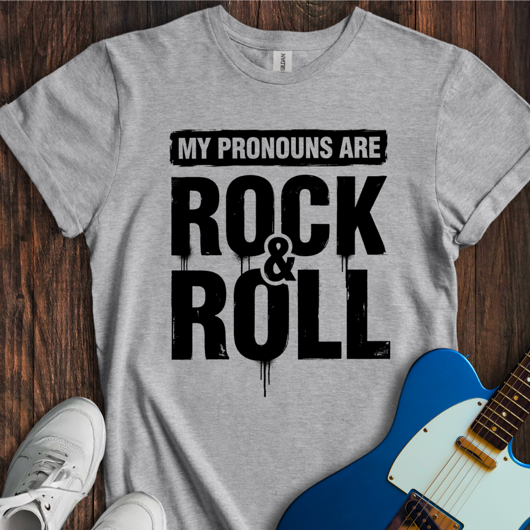 Pronouns (Rock & Roll) T-Shirt