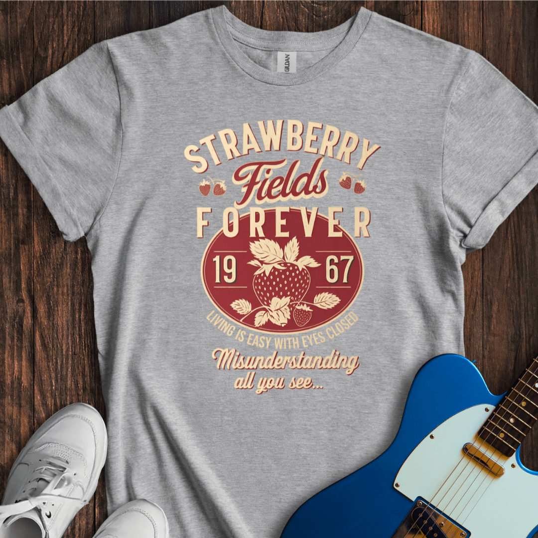 Strawberry Fields Forever Retro T-Shirt