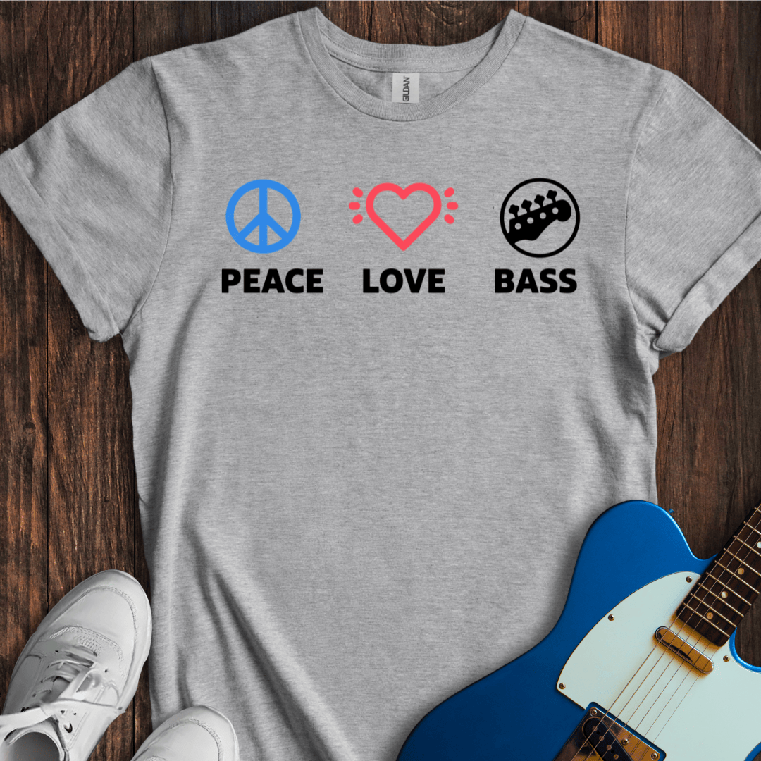 Peace, Love, Bass T-Shirt
