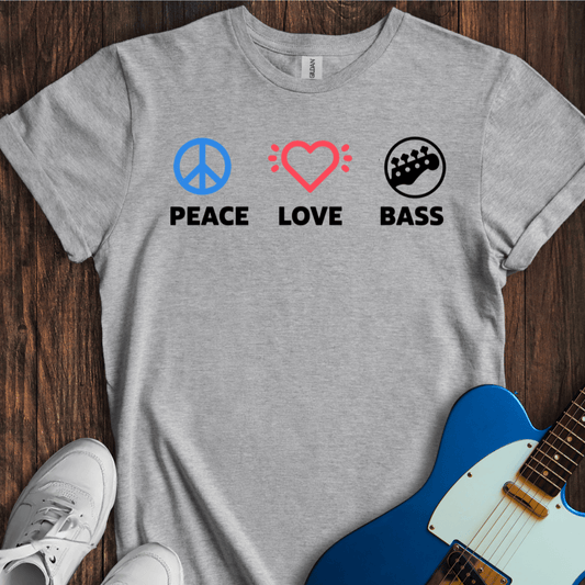 Peace, Love, Bass T-Shirt